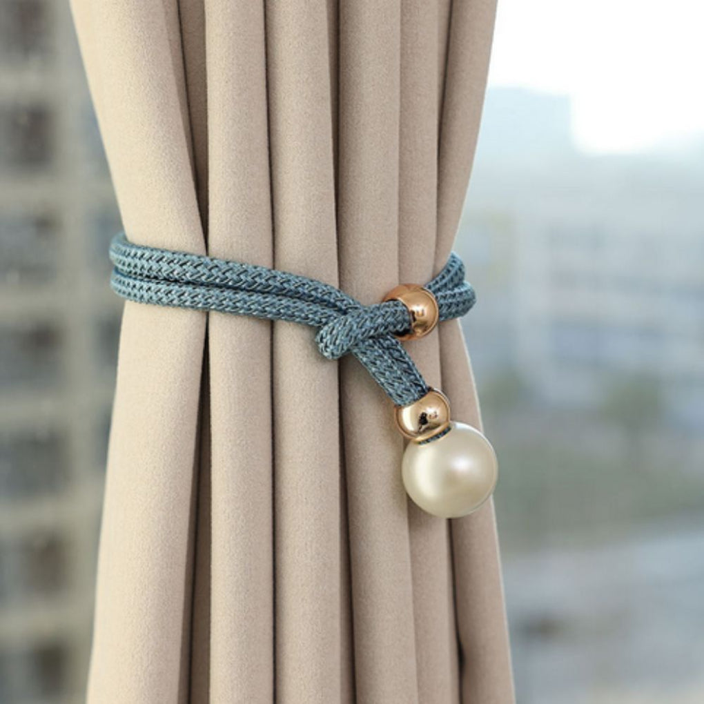 Lesklý Elegantní 2-Dílný Sada Zavazování Závěsů