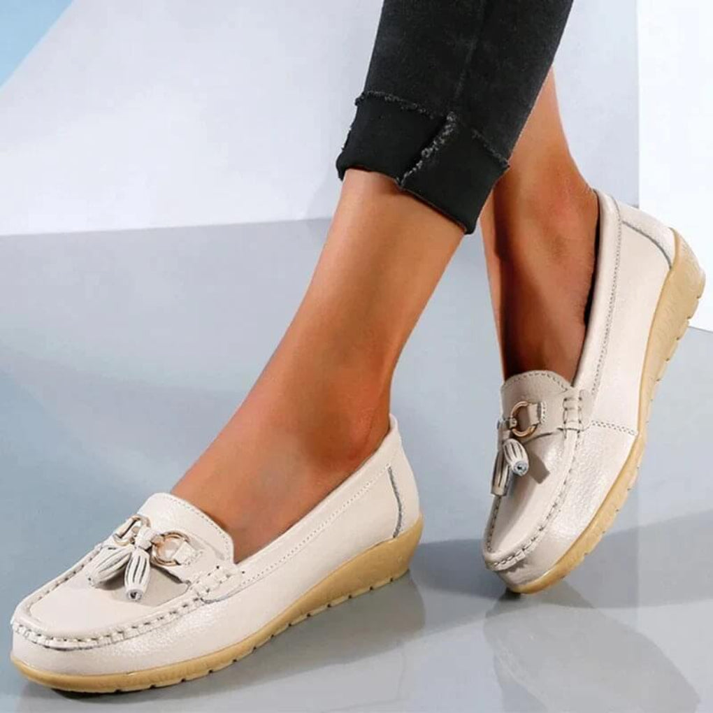 Dámské retro wedge loafers