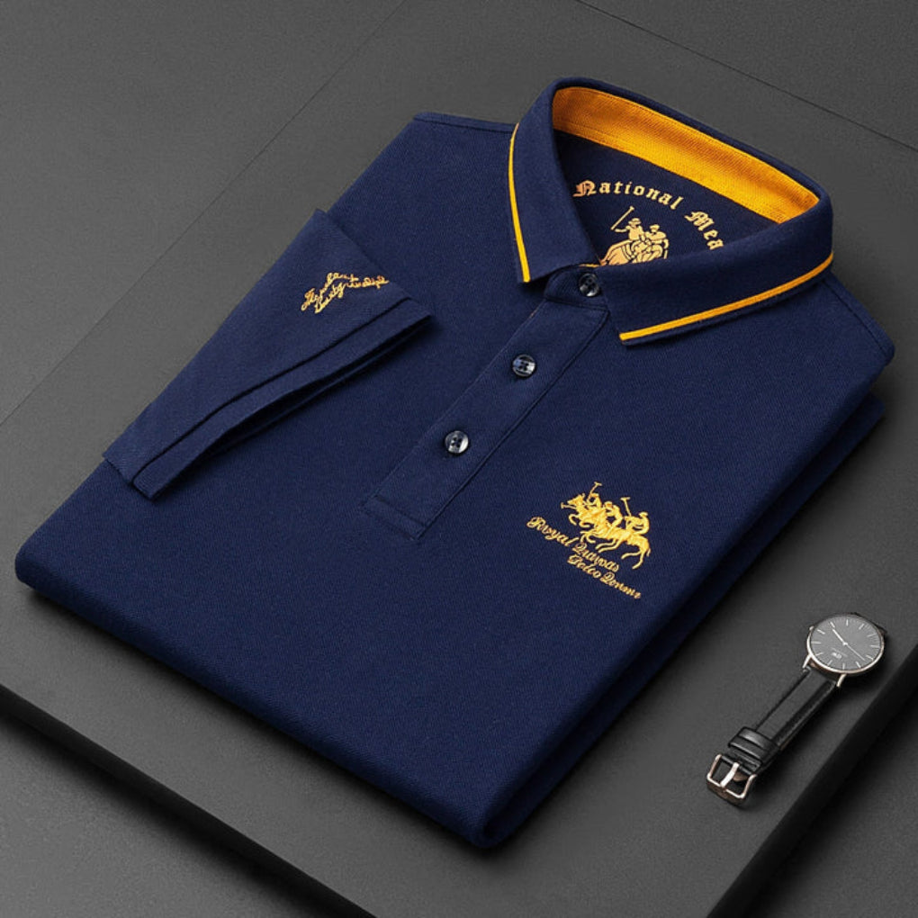 Pánské casual button down polo tričko
