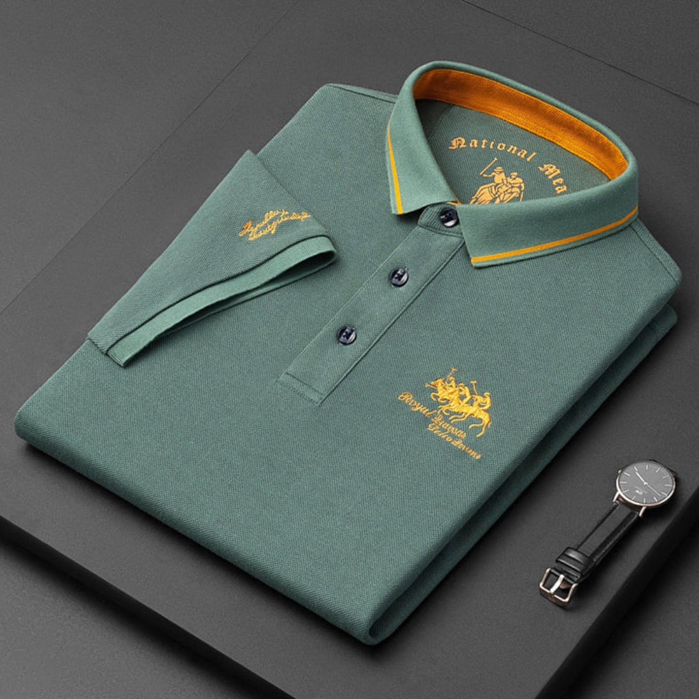 Pánské casual button down polo tričko