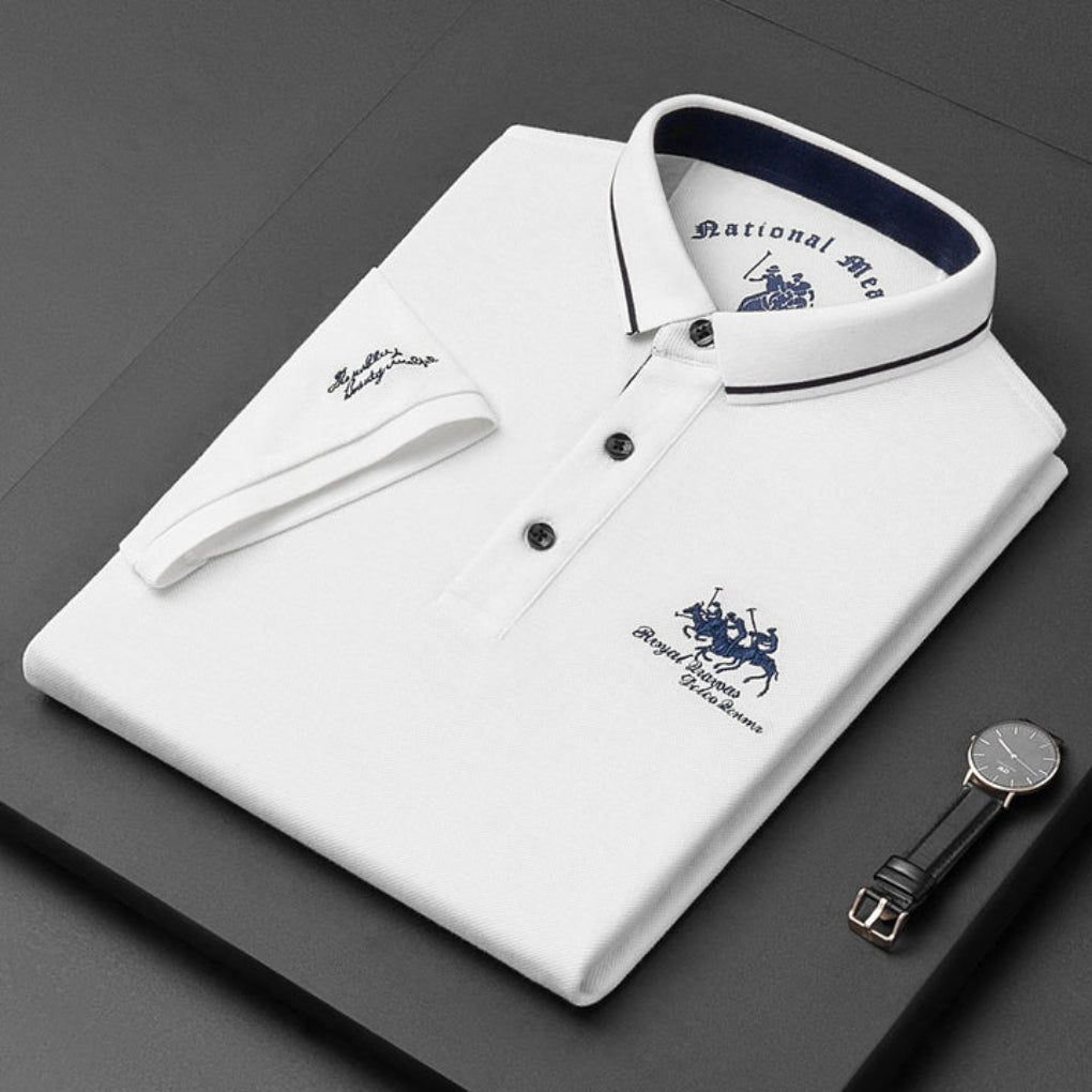 Pánské casual button down polo tričko