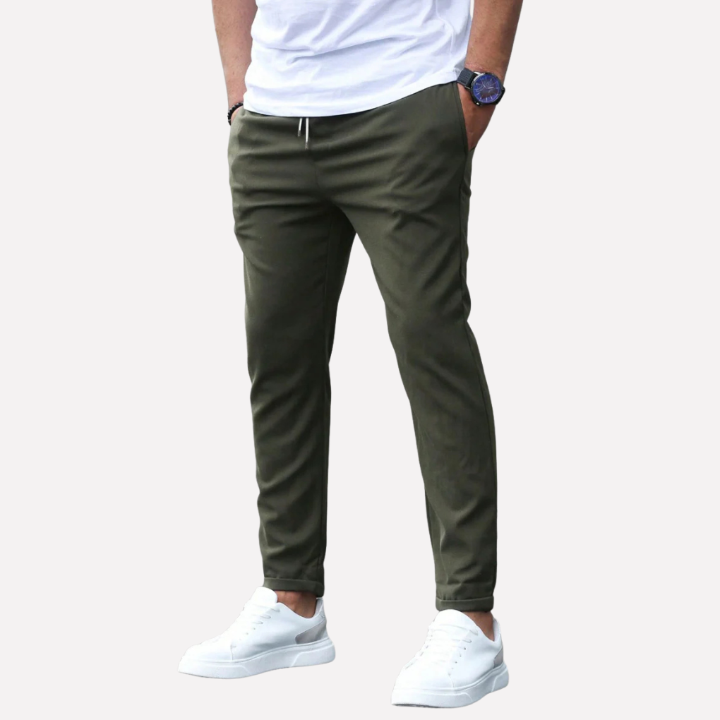 Minimalistické stahovací joggingové kalhoty