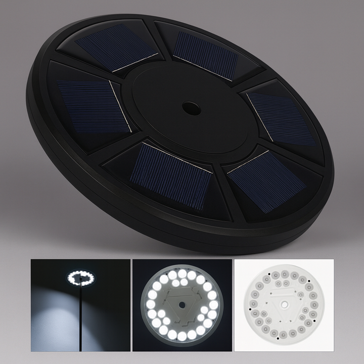 26 LED Solární Napájení Vlajkový Sloup Světlo