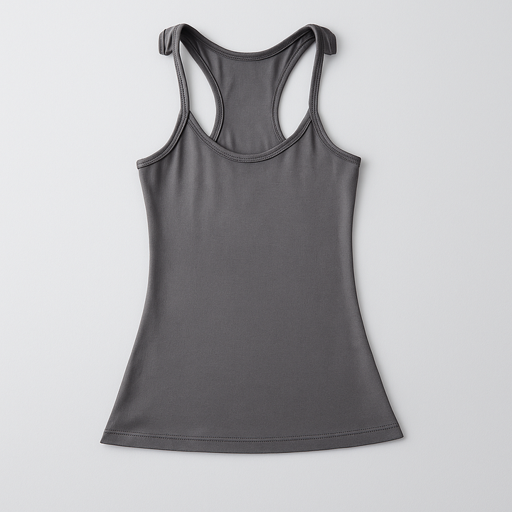 Ženy Neviditelný Popruh Ribbed Top