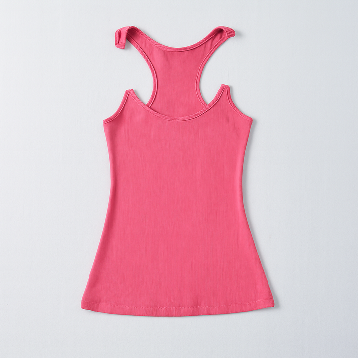 Ženy Neviditelný Popruh Ribbed Top