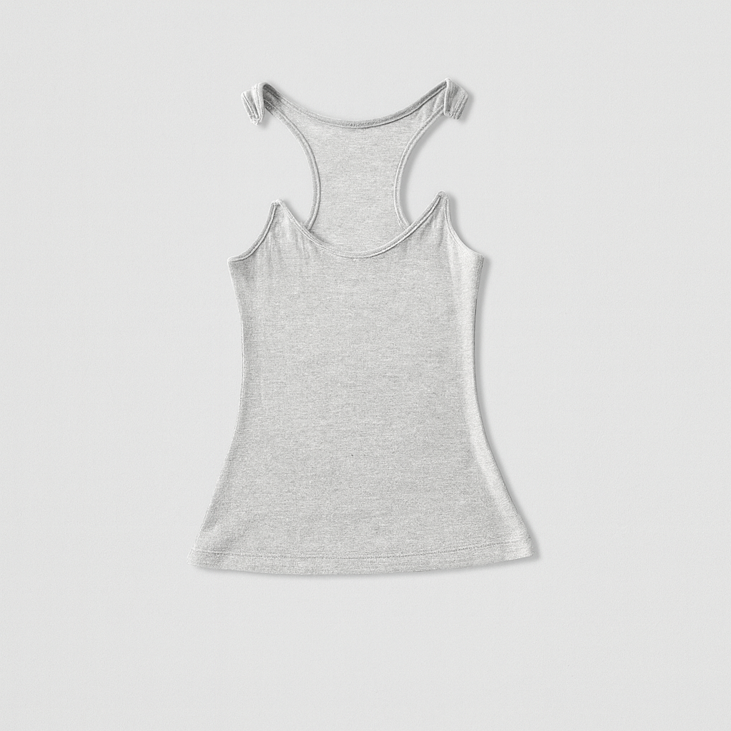 Ženy Neviditelný Popruh Ribbed Top