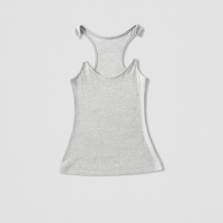 Ženy Neviditelný Popruh Ribbed Top