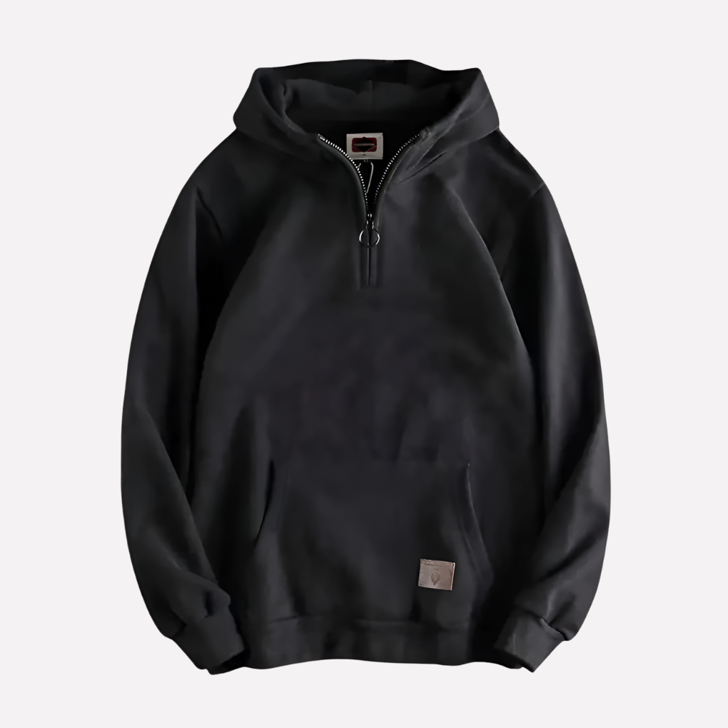 Pánský poloviční zip svetr