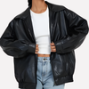 Dámská oversized bomber bunda