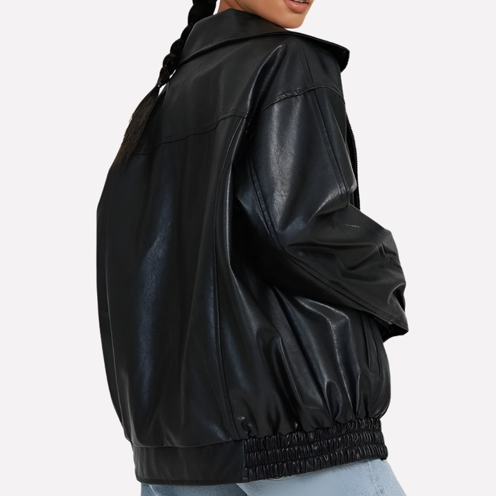 Dámská oversized bomber bunda