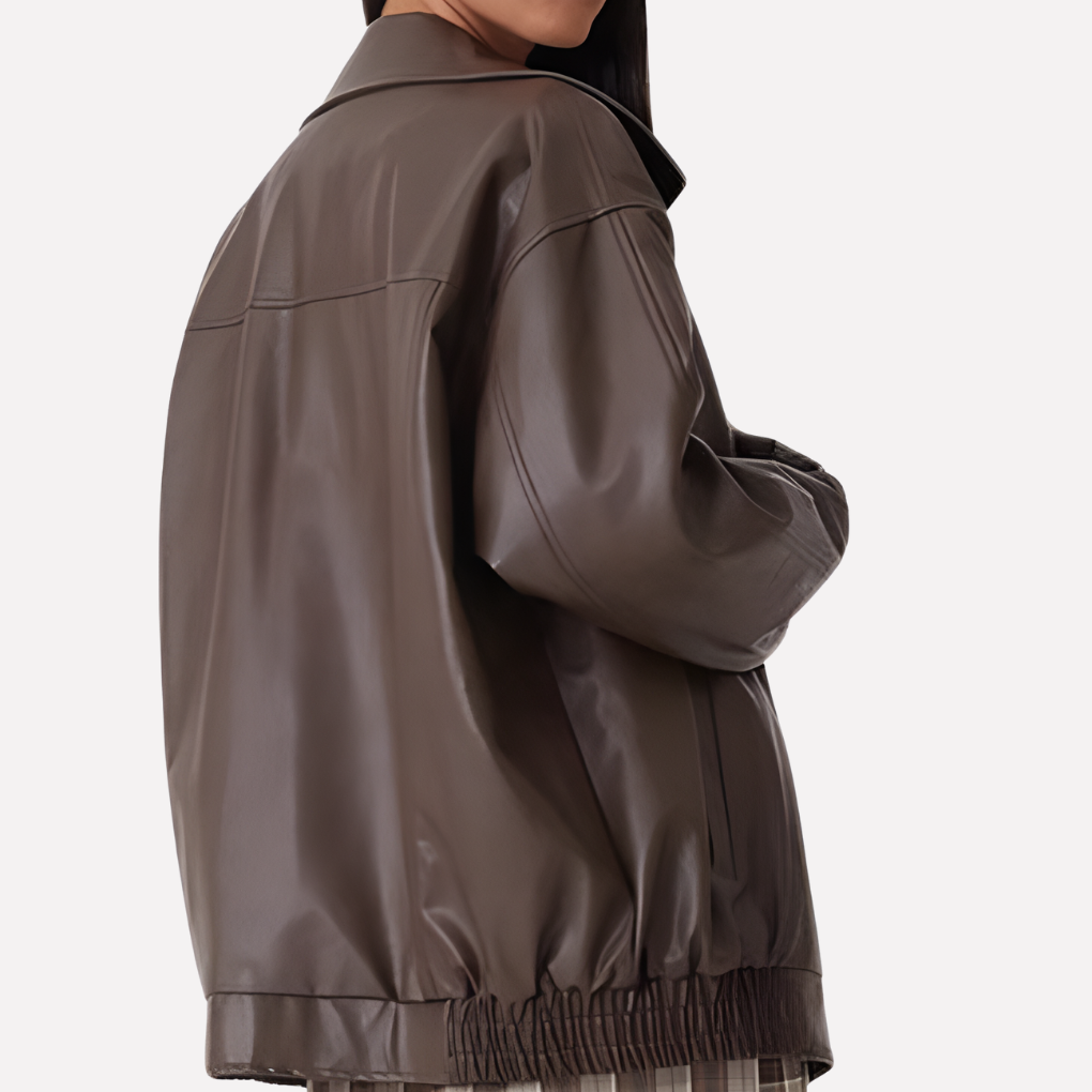 Dámská oversized bomber bunda