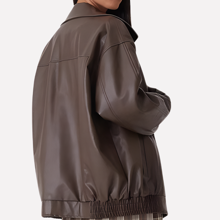 Dámská oversized bomber bunda