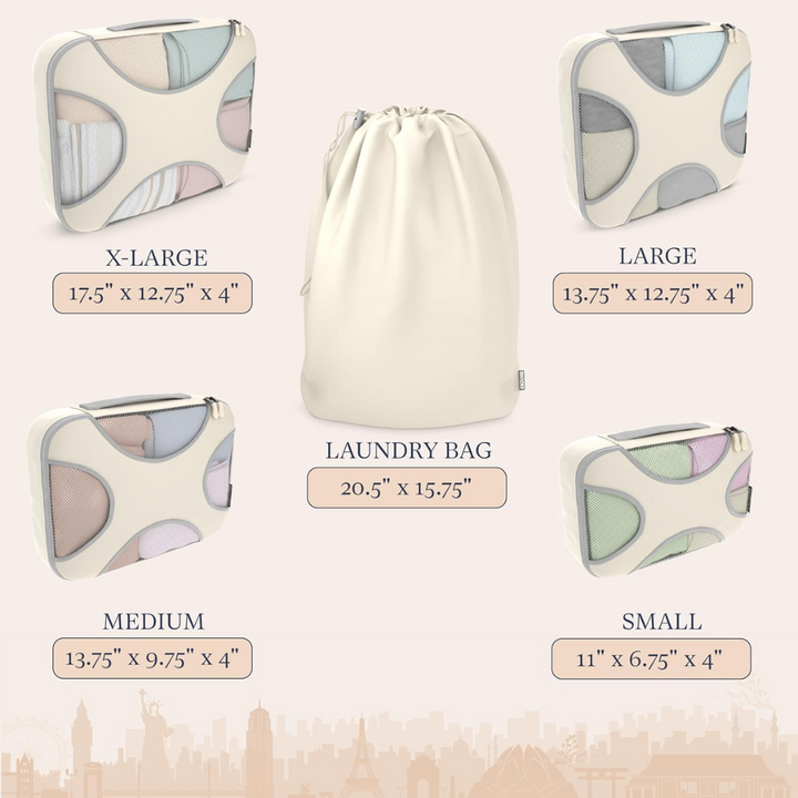 5‑dílná sada packing cube