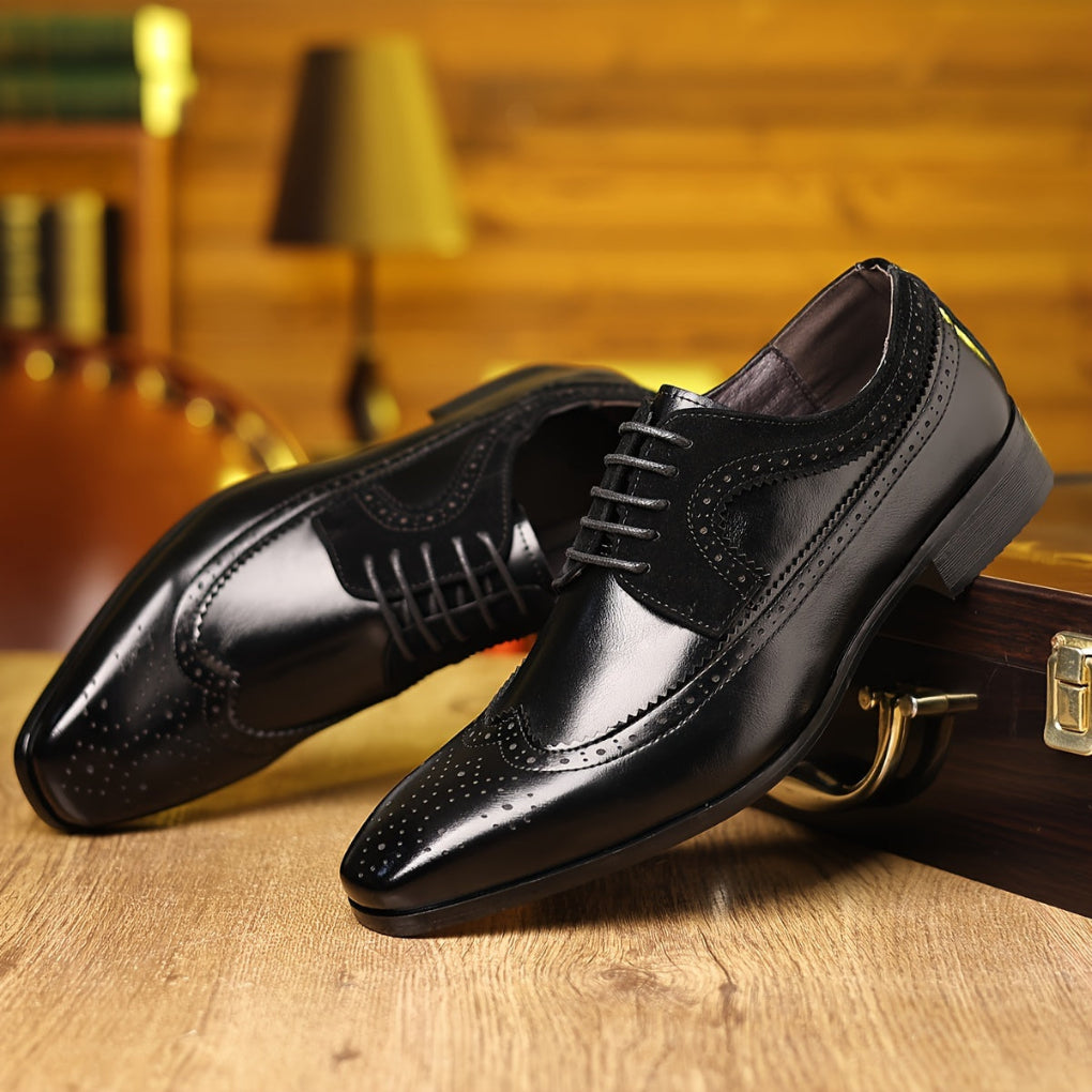 Elegantní pánské kožené business dress boty