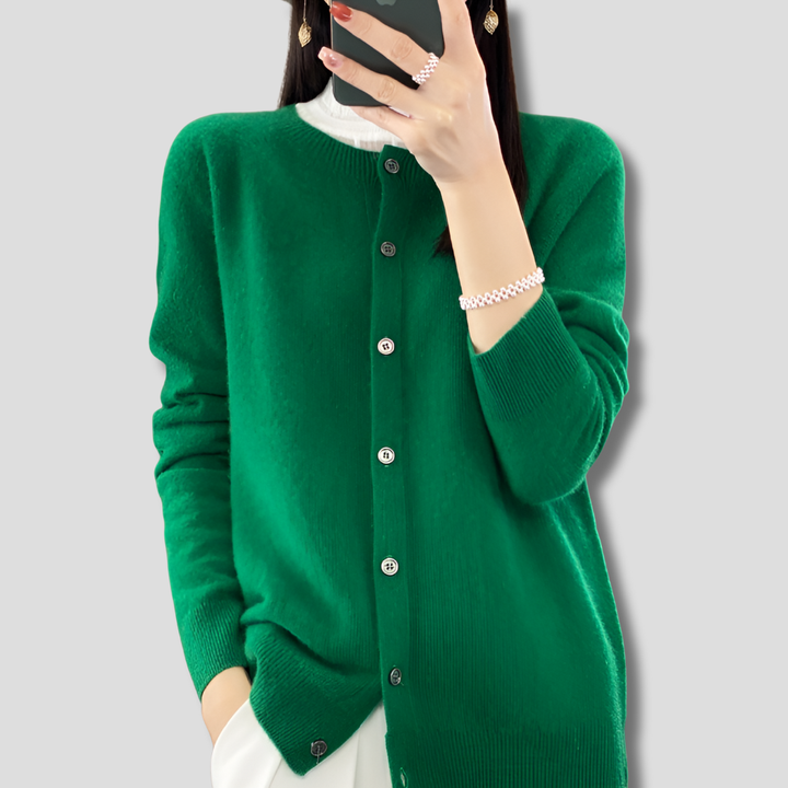 Dámský cardigan s O-krkem