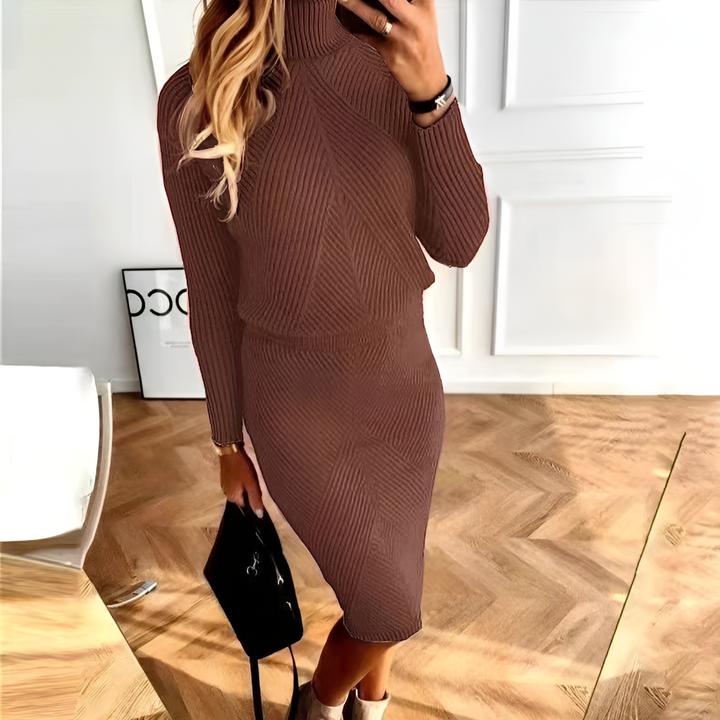 Dámské svetrkové šaty – Uvolněný styl se sezónním teplem