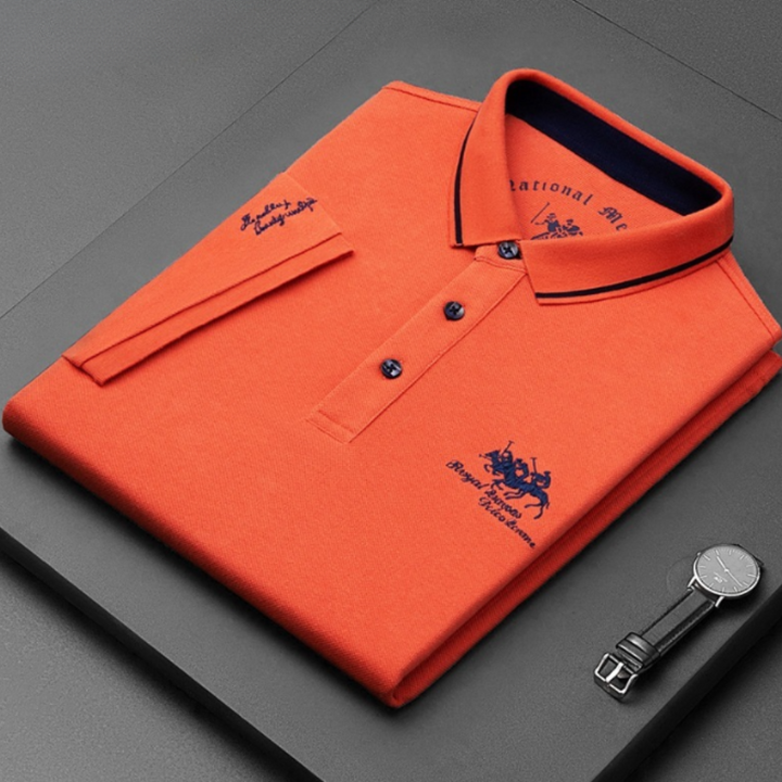 Pánské casual button down polo tričko