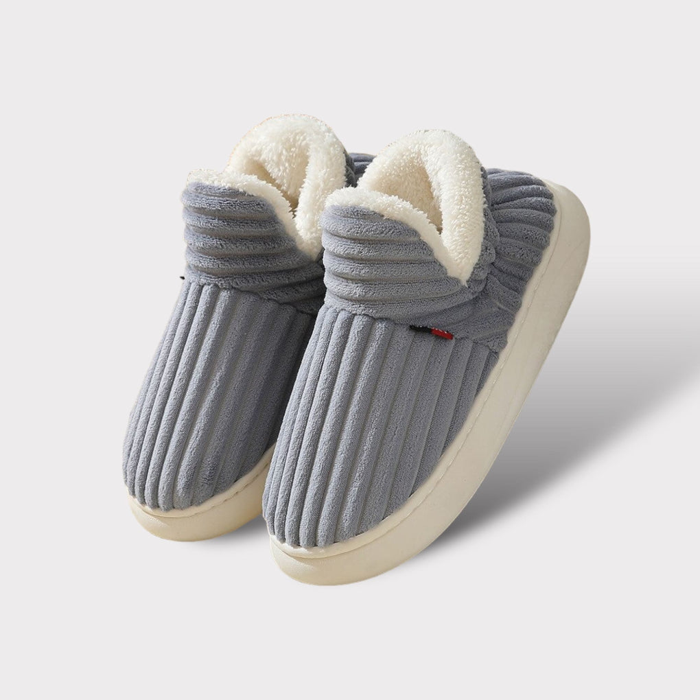 Ultra-teplé ergonomické kožené pantofle