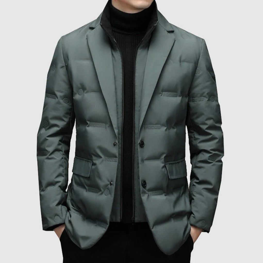 Pánská parka bunda styl zimní připravený layer