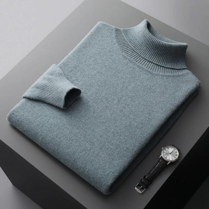 Pánský turtleneck svetr – Elegantní vrstva s jemným vzhledem