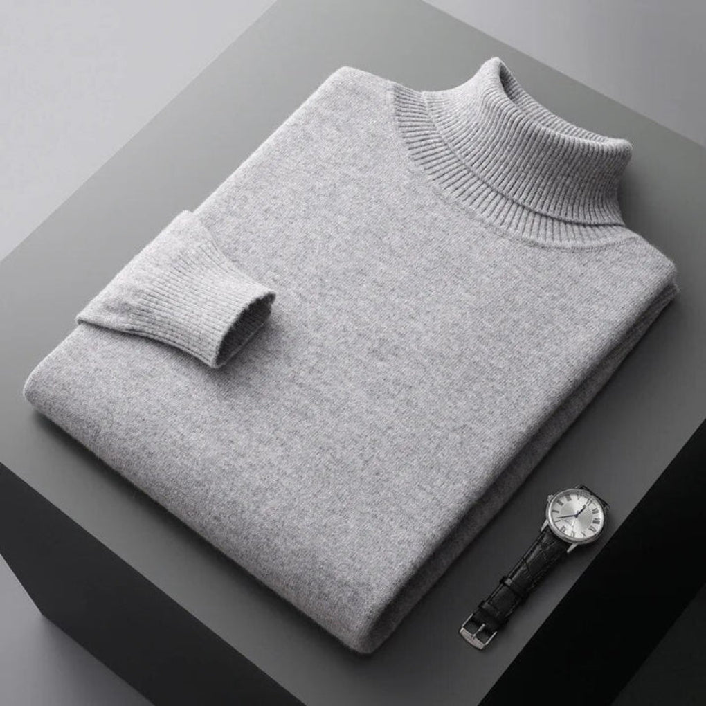 Pánský turtleneck svetr – Elegantní vrstva s jemným vzhledem