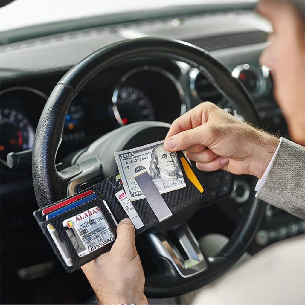 Slim RFID Peňaženka s Klipem na Peníze