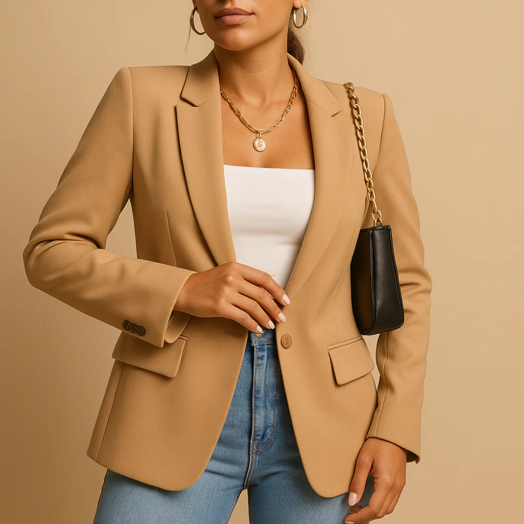 Elegantní Fitted Blazer pro Ženy