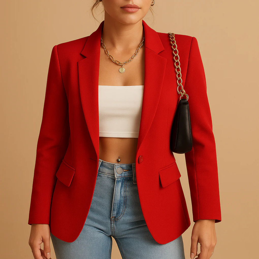 Elegantní Fitted Blazer pro Ženy