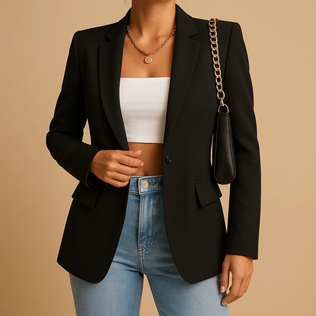 Elegantní Fitted Blazer pro Ženy