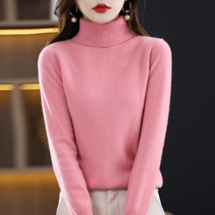 Dámský fine-pletený rollneck svetr