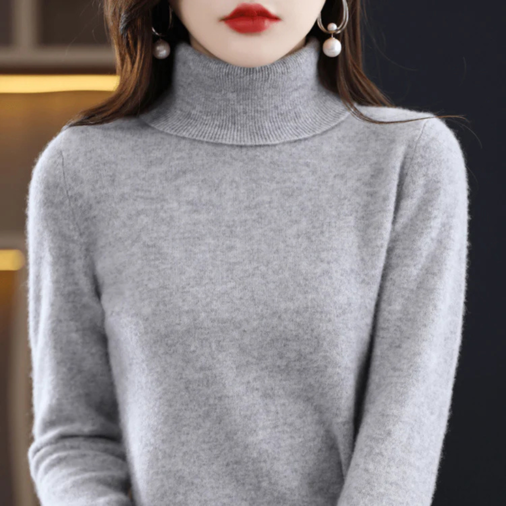 Dámský fine-pletený rollneck svetr