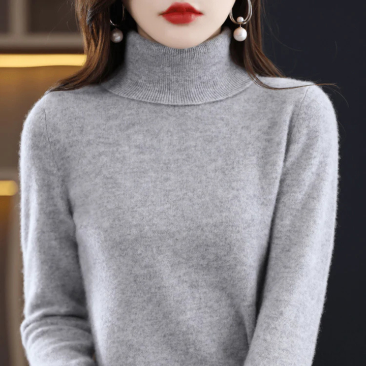 Dámský fine-pletený rollneck svetr