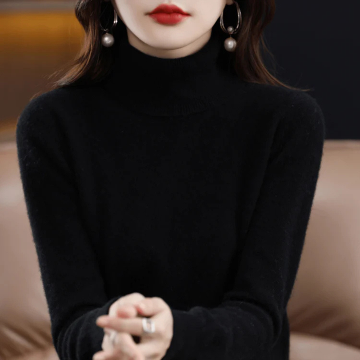 Dámský fine-pletený rollneck svetr