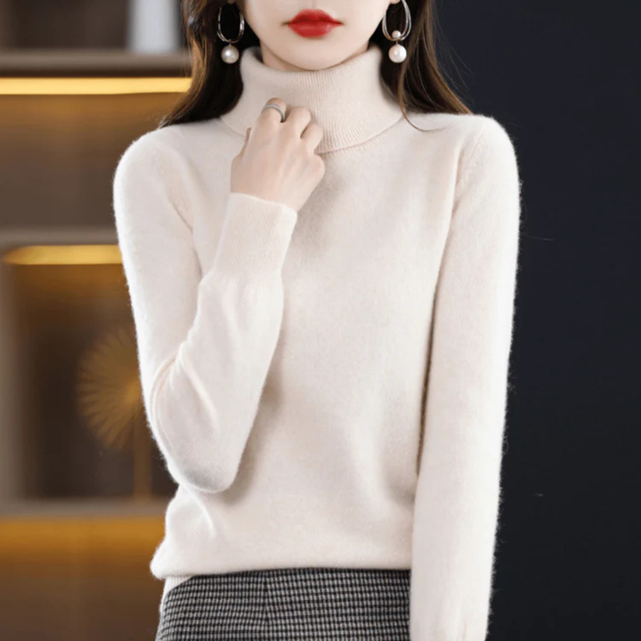 Dámský fine-pletený rollneck svetr