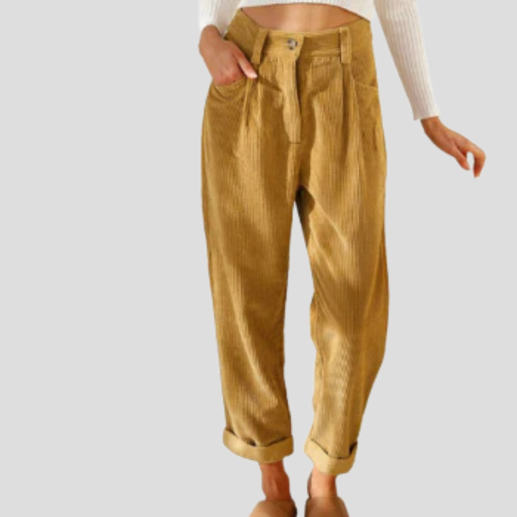 Stylové kordové kalhoty – Casual flair s texturou