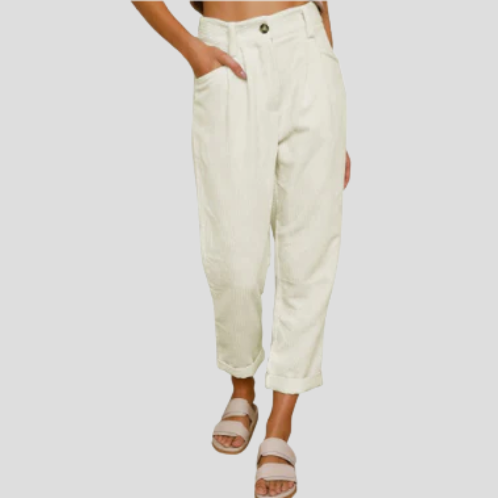 Stylové kordové kalhoty – Casual flair s texturou