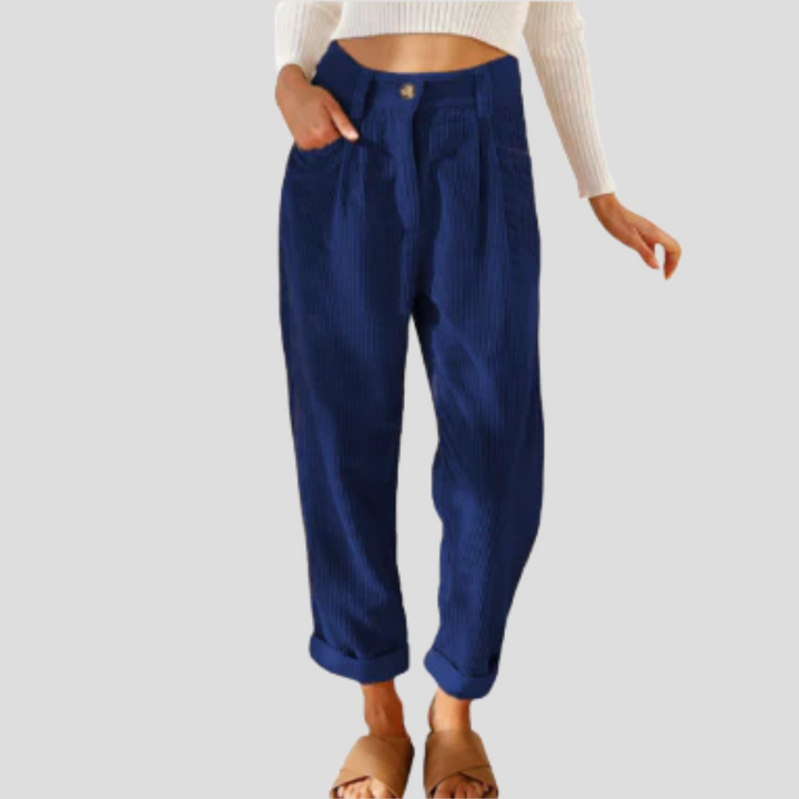 Stylové kordové kalhoty – Casual flair s texturou