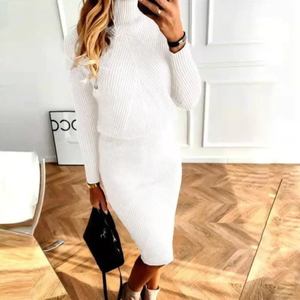 Dámské svetrkové šaty – Uvolněný styl se sezónním teplem