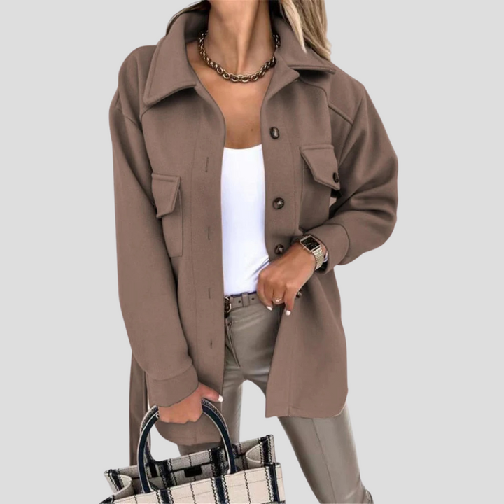 Dámská oversized bunda — Uvolněná vrstva s univerzálním střihem