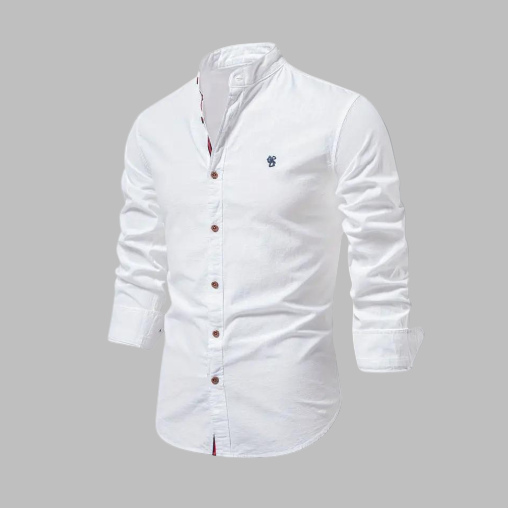 Trendy Dlouhý Rukáv Polo Triko pro Muže