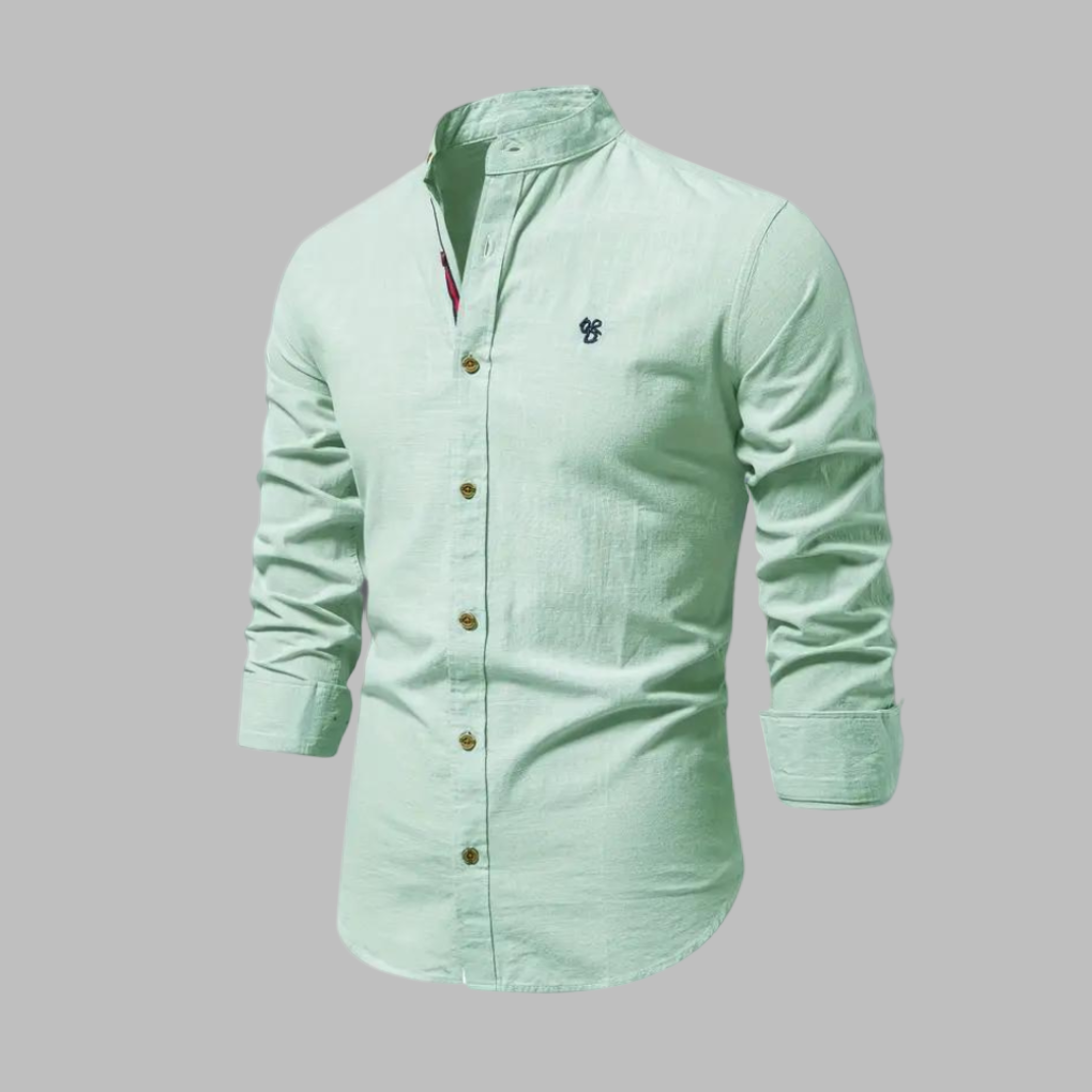 Trendy Dlouhý Rukáv Polo Triko pro Muže
