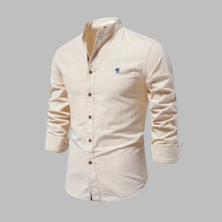 Trendy Dlouhý Rukáv Polo Triko pro Muže