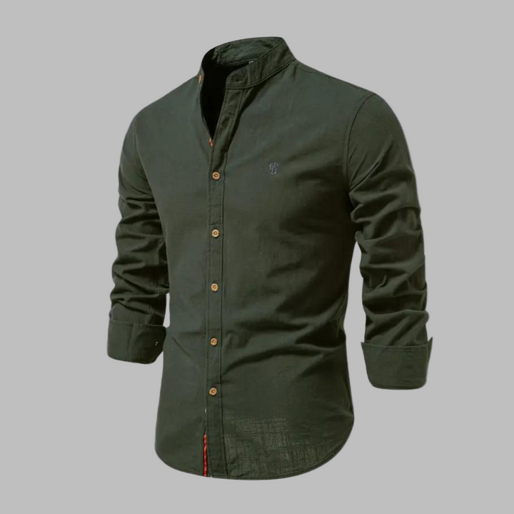 Trendy Dlouhý Rukáv Polo Triko pro Muže