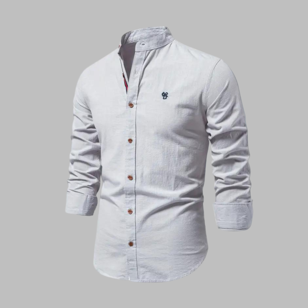 Trendy Dlouhý Rukáv Polo Triko pro Muže