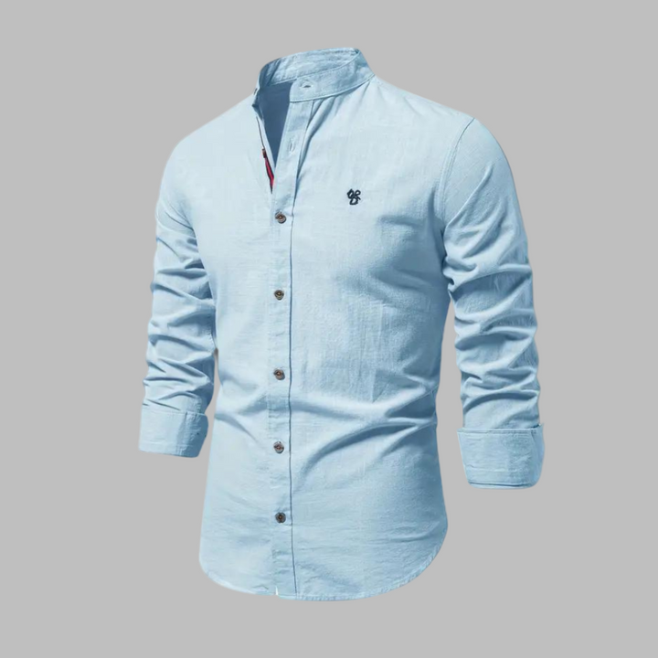 Trendy Dlouhý Rukáv Polo Triko pro Muže