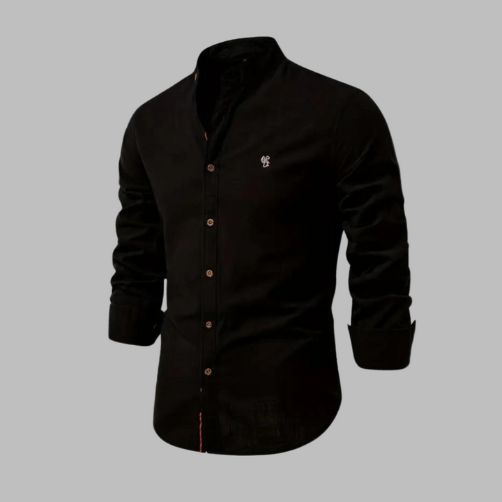 Trendy Dlouhý Rukáv Polo Triko pro Muže