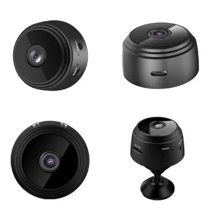 "Black HD wireless backup camera for RVs, trucks, trailers with night vision, waterproof design, perfect for safe reversing."