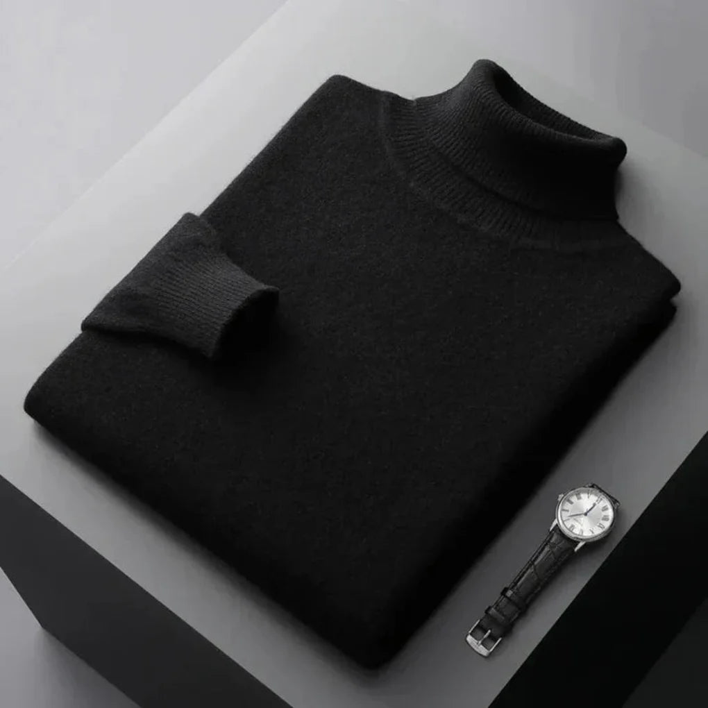 Pánský turtleneck svetr – Elegantní vrstva s jemným vzhledem