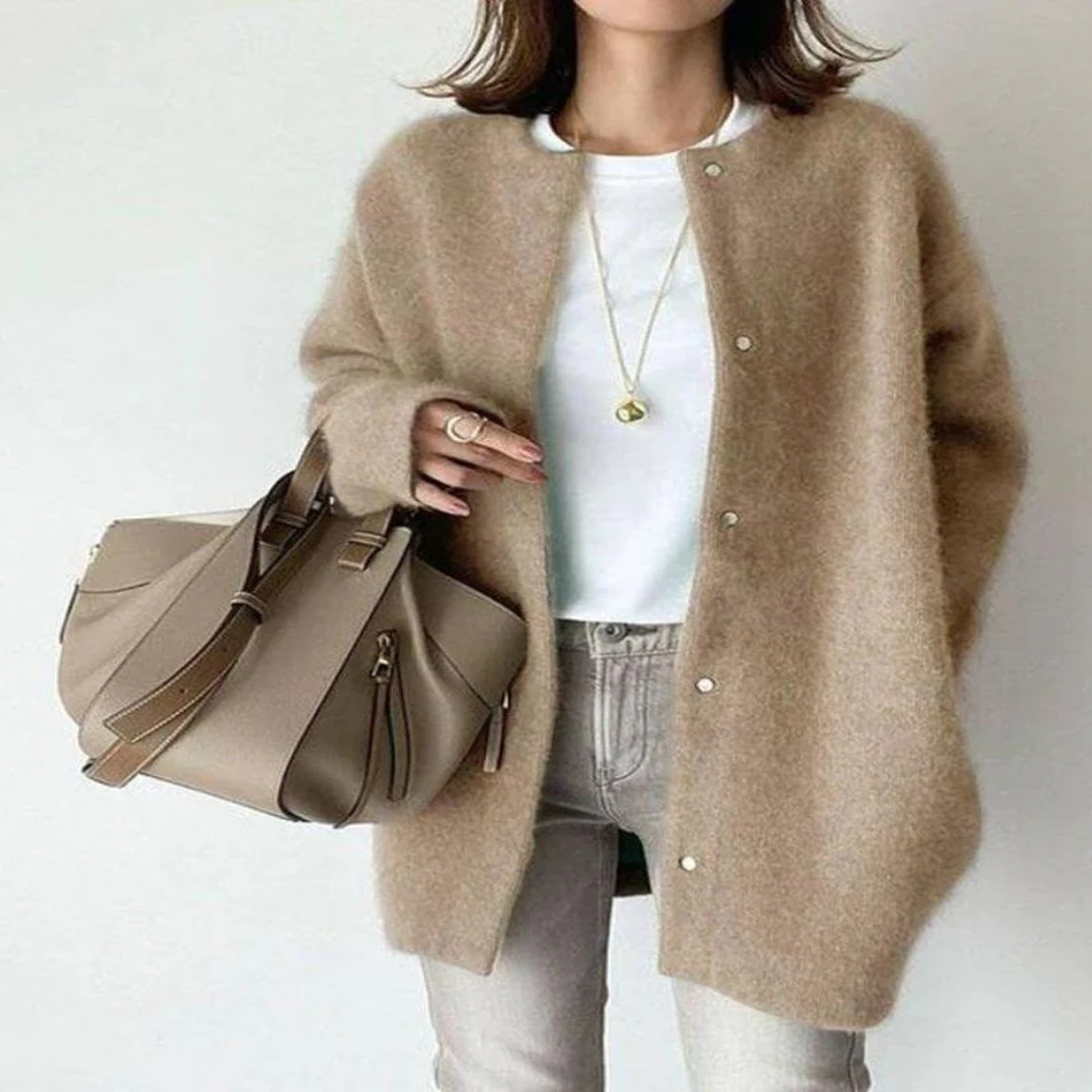 Verena pletený cardigan – univerzální styl pro vrstvené vzhledy