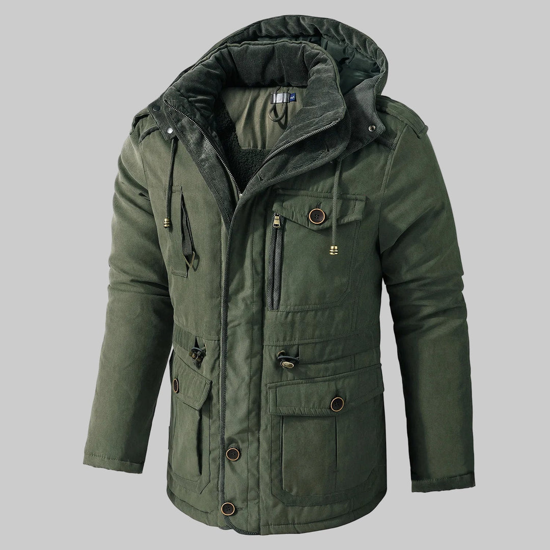 Pánská multi-pocket zimní bunda – univerzální design do chladu